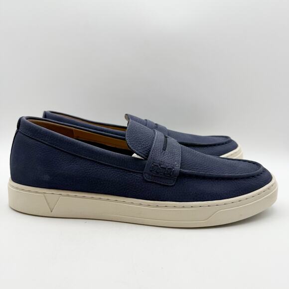Vionic Mens Thompson Loafers US 11.5 M EU 44.5 Navy Blue Suede NIB main image 12